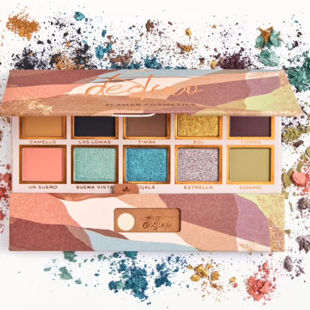 Alamar DESTINO Eyeshadow Palette(Camello, Las Lomas, Timba, Sol, Tierra, Un Suen